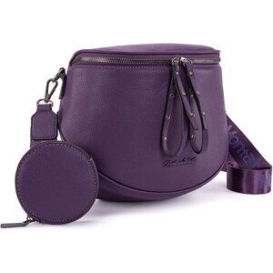 Vibrant Large Crossbody Bag for Women - Adjustable Sling Purse with Coin Purse